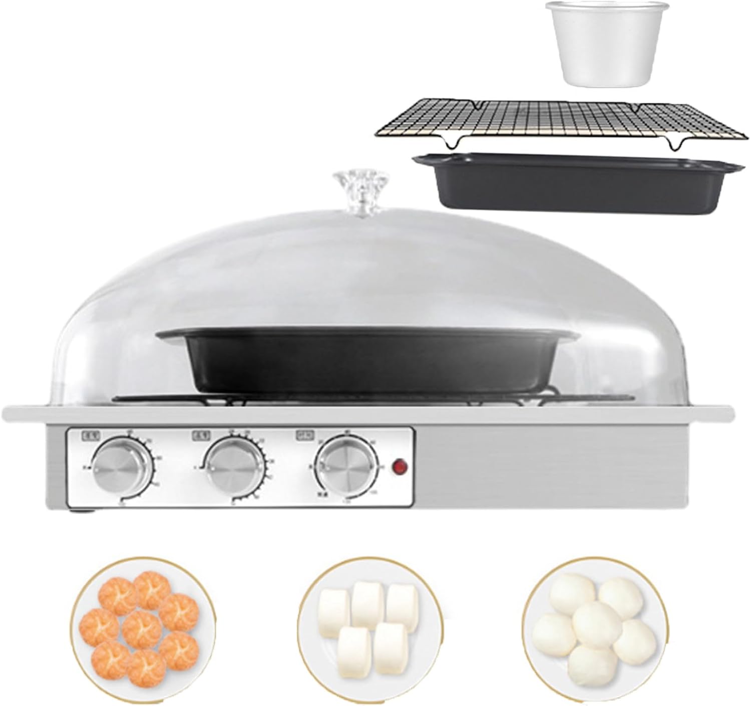 Electric Bread Fermentation Machine, Dough Proofer with Heater, Sourdough Bread Making Tools Kit, Low-Temperature Heating for Making Bread Fermentation, Yogurt, Natto, and More,L