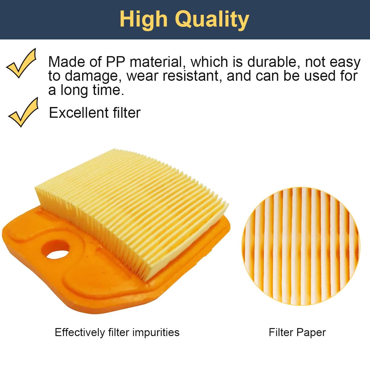 ZAMDOE 4237 141 0300 Air Filter Fits for Stihl HS81 HS81R HS81RC HS81T HS81TC HS82 HS82T HS86 HS86R HS86T HS87 HS87R GS81RC Hedge Trimmer for Garden with Spark Plug - Image 3