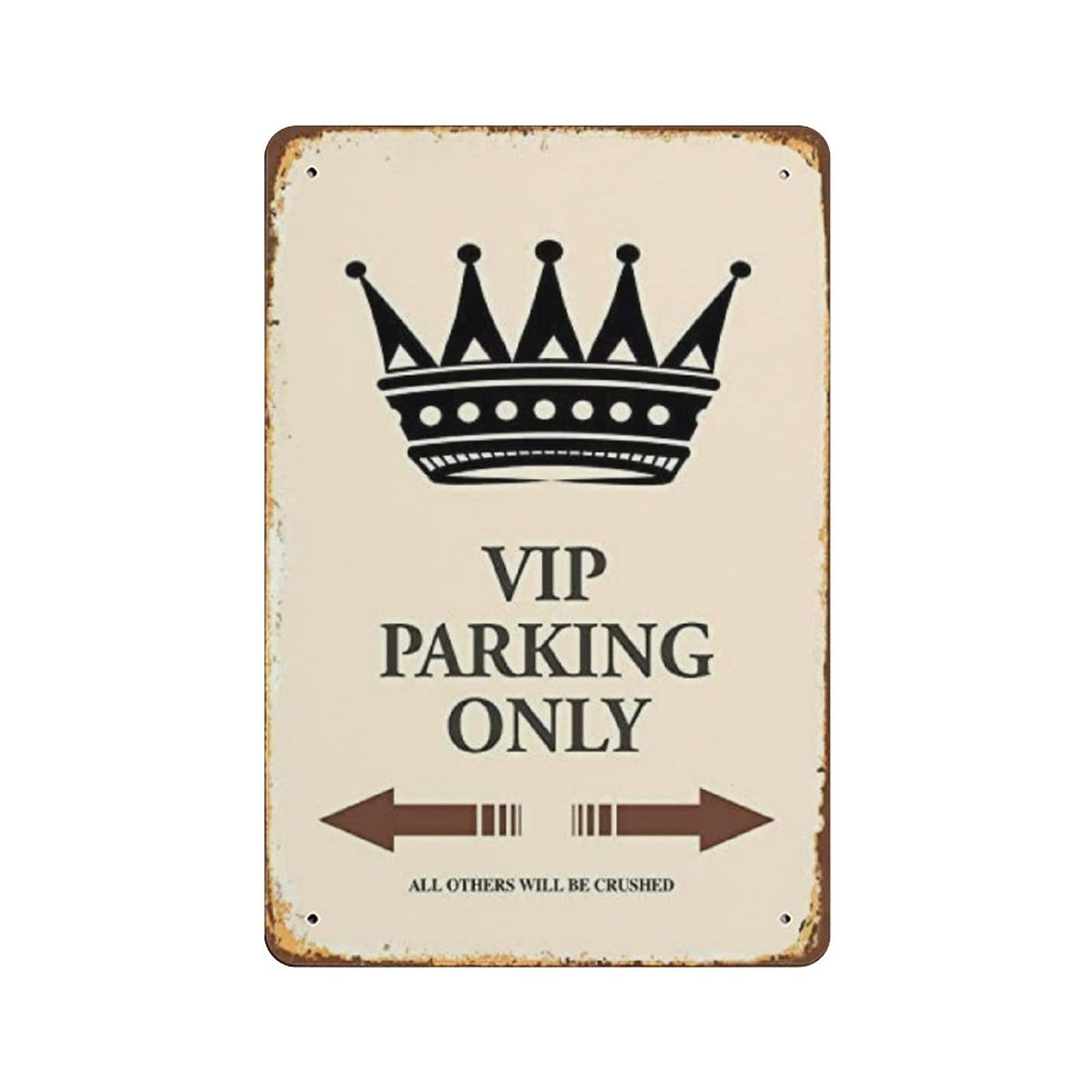 VIP Parking Only Retro Tin Sign Party Farm Wall Decoration Iron Painting Metal Plate Gifts Idea 12x8in (30x20cm)