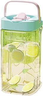 Dispensador de bebidas para frigorífico | Contenedores de bebidas de 3.5 litros, dispensador de agua, jarra de té a prueba de fugas con mango y espiga, recipiente de para té con leche, limonada