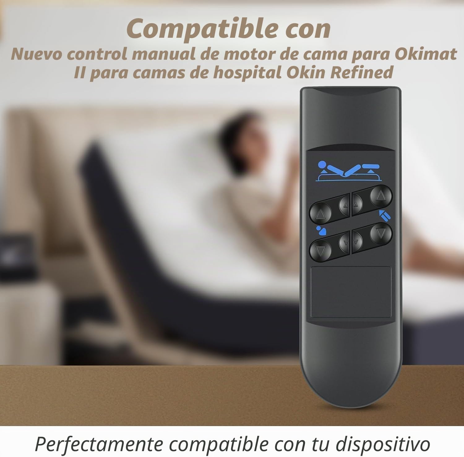 OKIN - Mando a distancia para cama elevable, motor de red motorizada eléctrica con dos motores