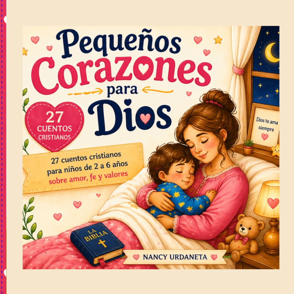 Pequeños Corazones para Dios: 27 Cuentos Cristianos para Niños de 2 a 6 Años con Valores, Fe y Amor: Para niños de 2 a 6 años, con amor, fe y valores