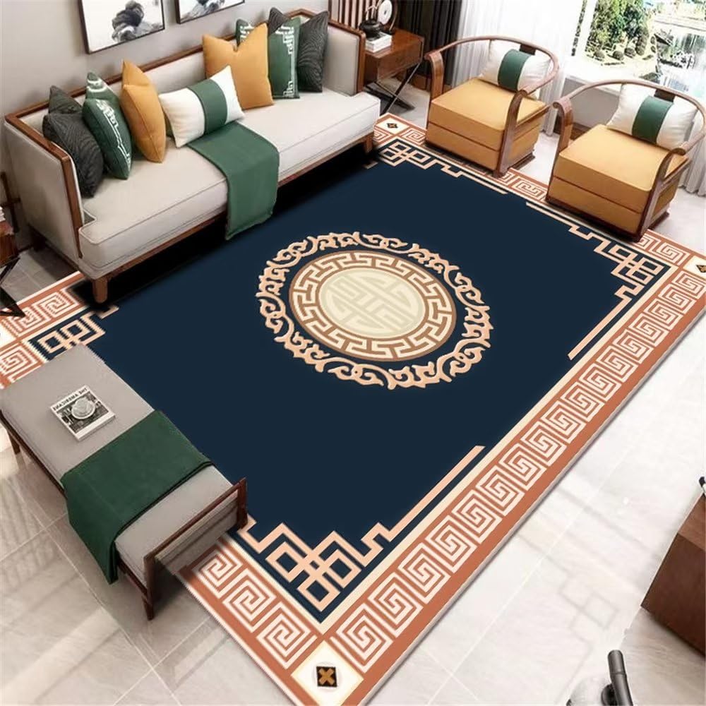 Tapis de sol antidérapant résistant aux taches 100x200cm pour enfants et salle de repas