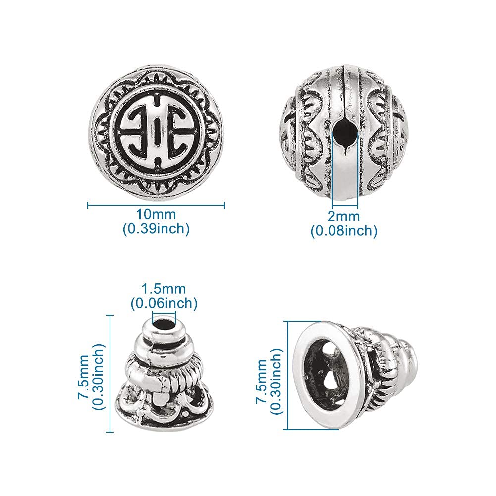 2 Perline In Argento Sterling A 3 Fori, Perline Guru, Rosari, Perline - Foto 4