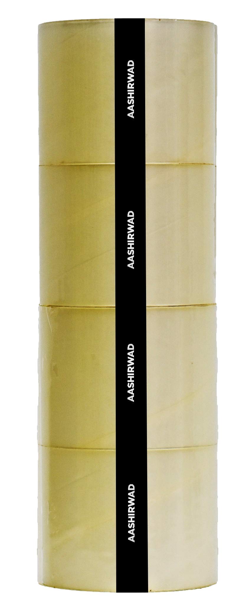 AASHIRWAD TAPE - 65 Meters Transparent Tape 3 Inch (Thickness - 48 Microns) ASSURED Length and Thickness BOPP/Sallo/Packaging Tape