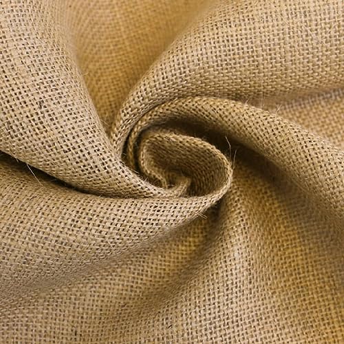 LaRibbons 3 Wide Burlap Fabric Craft Ribbon 10 Yards 01 Tan