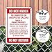 Do Not Knock Do Not Disturb Sign, No Soliciting Sign, 10x7 Inches, Rust Free .040 Aluminum, Fade Resistant, Made in USA