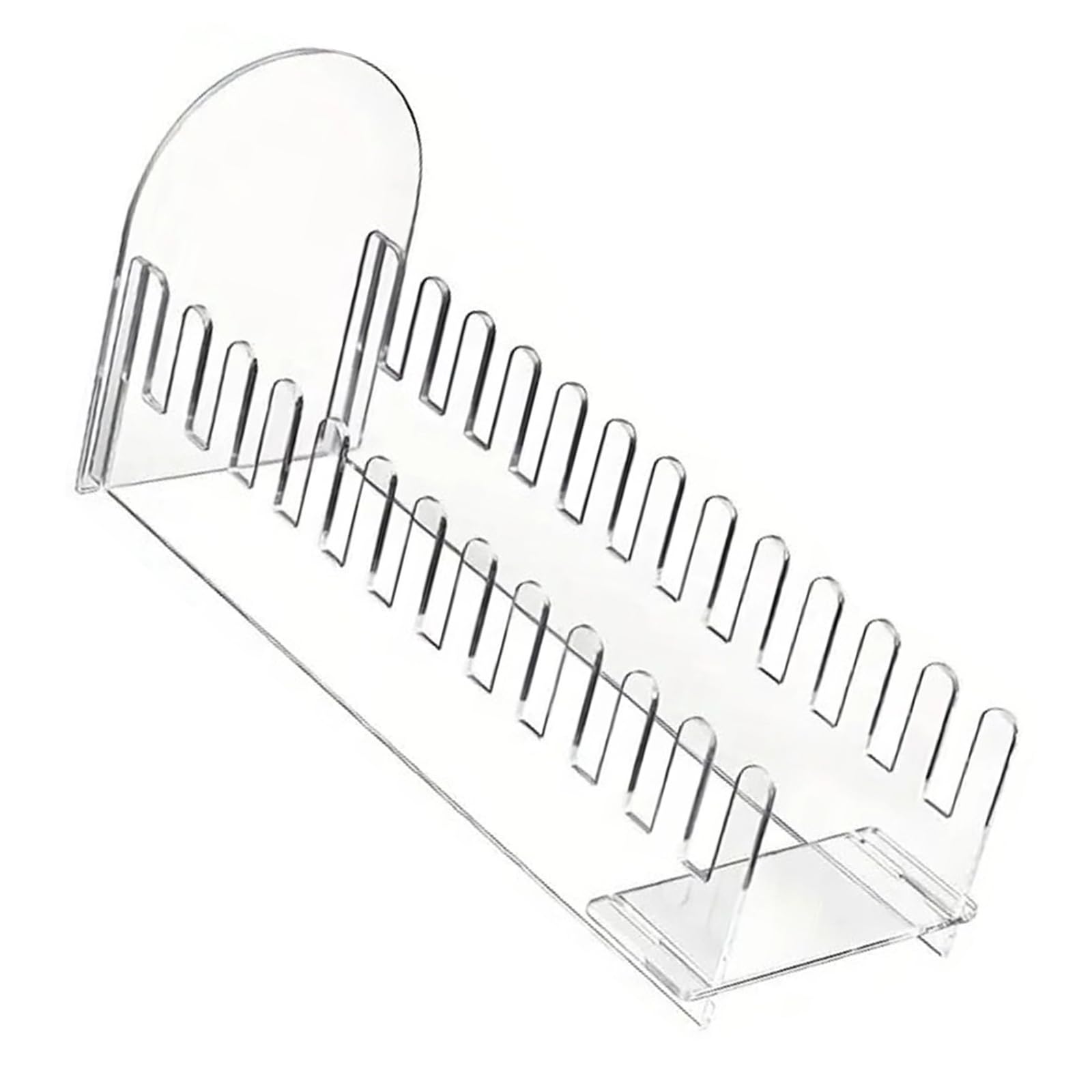 Mekalero 12 Layer Acrylic Greeting Card Display Stand Transparency Organizers for Home Decors and Holiday Showcases Multilayer Clear Card Rack