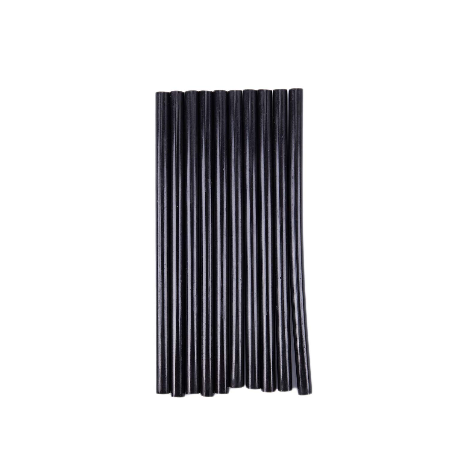 Lizusidtsy 10PCS Hot Melt Glue Adhesive Sticks 150x7mm Black