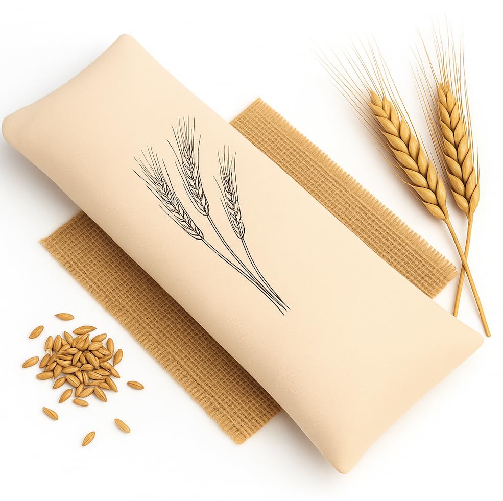 Strauss Home® Körnerkissen groß – Mikrowellengeeignetes Wärmekissen gegen Verspannungen in Nacken, Schultern und Rücken – natürliche...