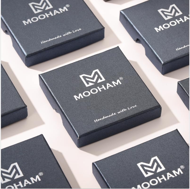 M MOOHAM Mom Birthstone Necklace Gifts for Women, Dainty Mothers Day Jewelry for Women Mother Wife Birthday, New Mom Gifts From Daughter, 14K Gold Plated Love Heart Birthstone Pendant Necklaces - Image 7