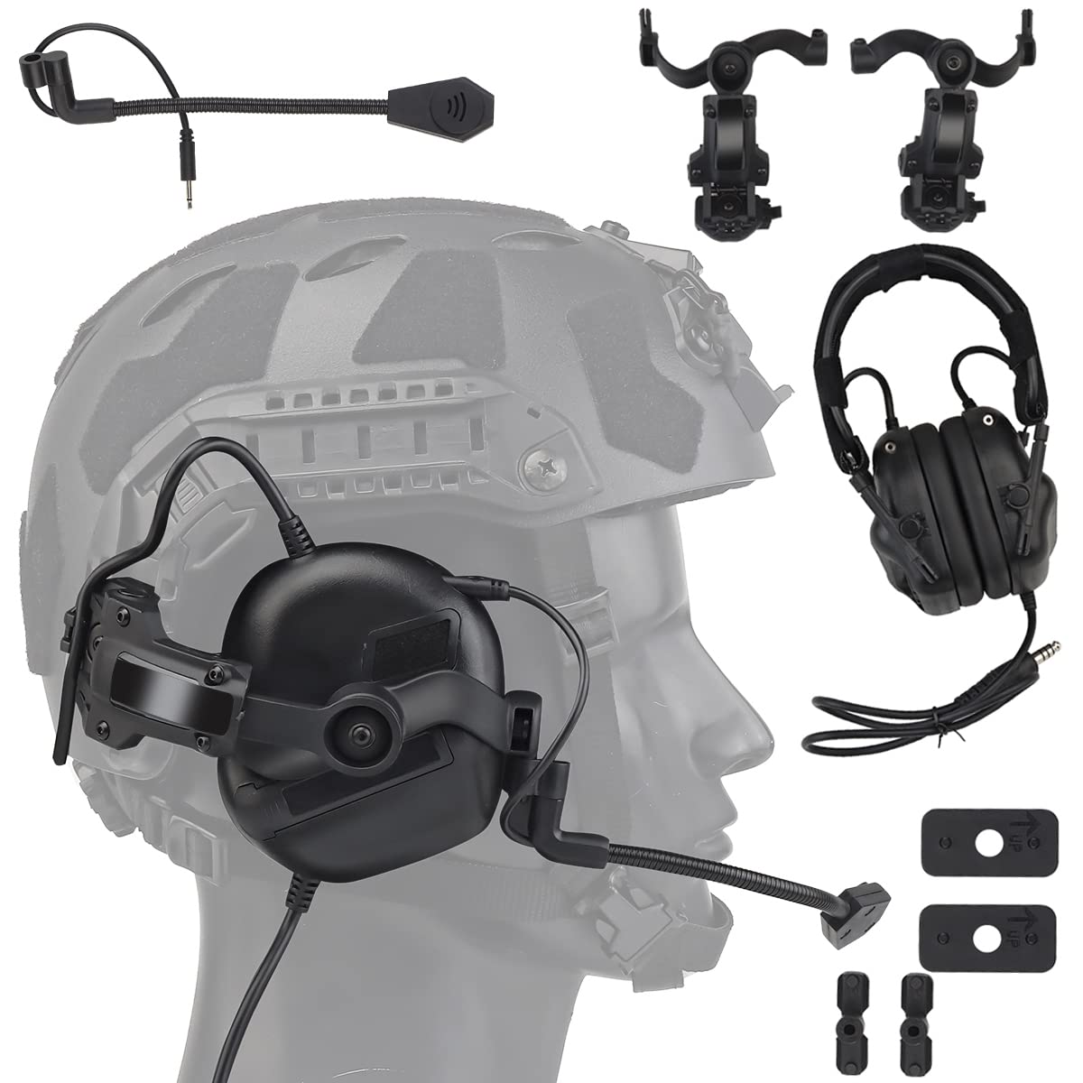 Buy WLXW Headset for Airsoft(Headed & Helmeted),Wargame Hunting