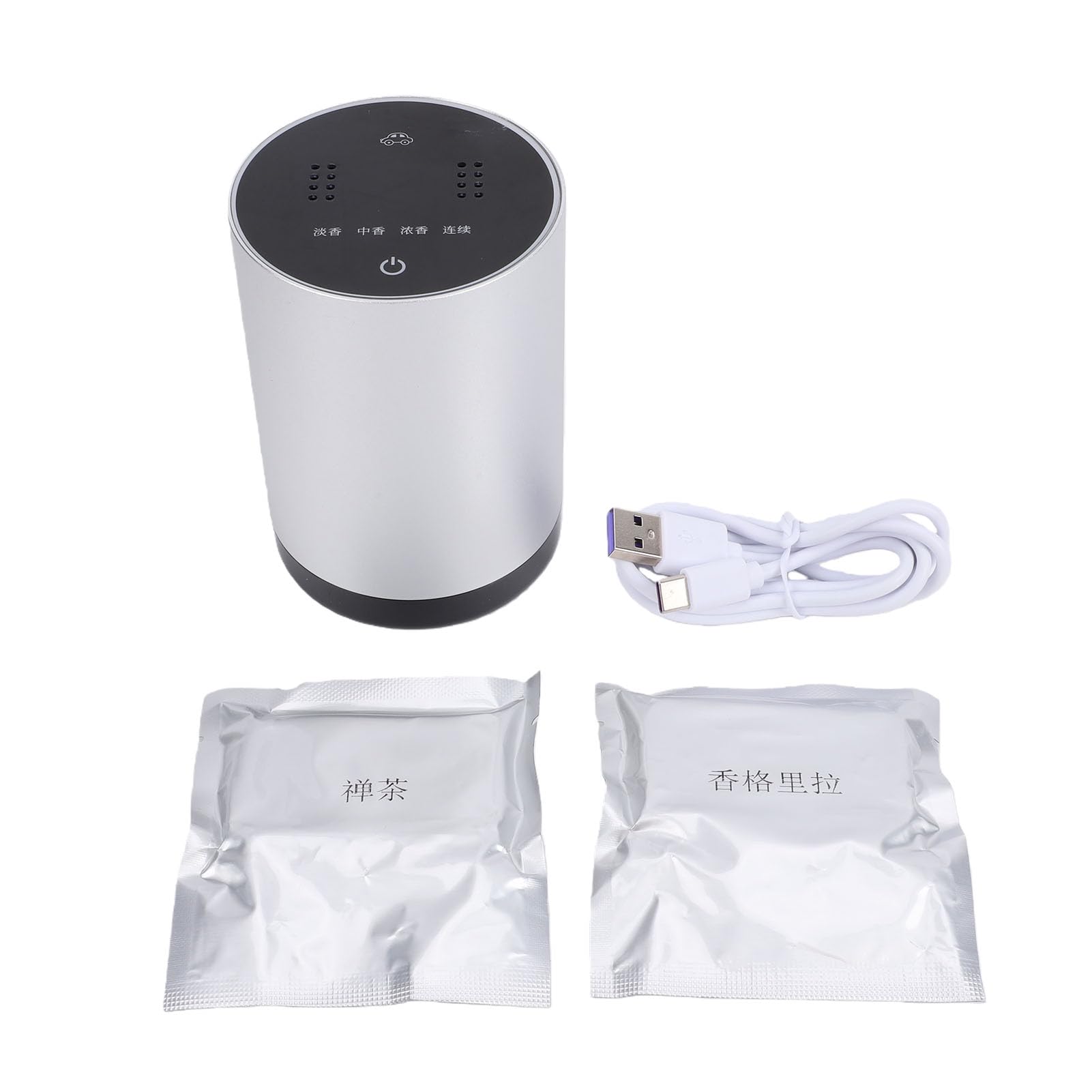 Naroote Difusor de Aceites Esenciales, Difusor Automático de Sobremesa de Aleación de Aluminio con Control Táctil, Funcionamiento Silencioso, para la Oficina, el Dormitorio