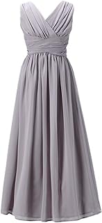 Juniors Long Bridesmaid Dress Party Dresses Flower Girl's Dress - Buy now