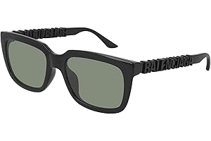 Balenciaga Men's Black/Green 56/19/145 unisex Sunglasses - BB0108S