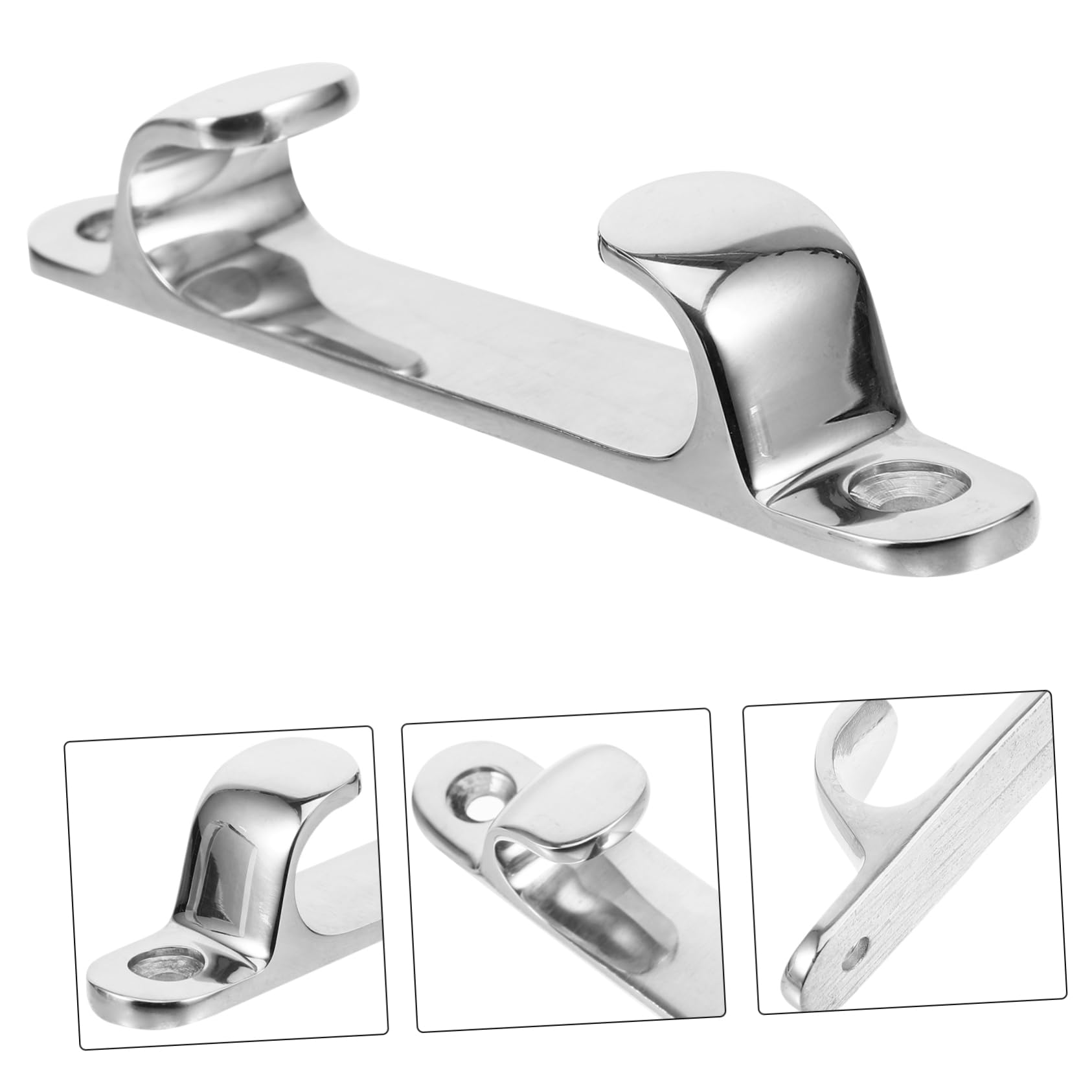 Toyvian Boat Cleat Durable Rope Cleat for Docking Boats Yachts and DIY Projects Weatherproof Rustproof Wear for Secure Fastening