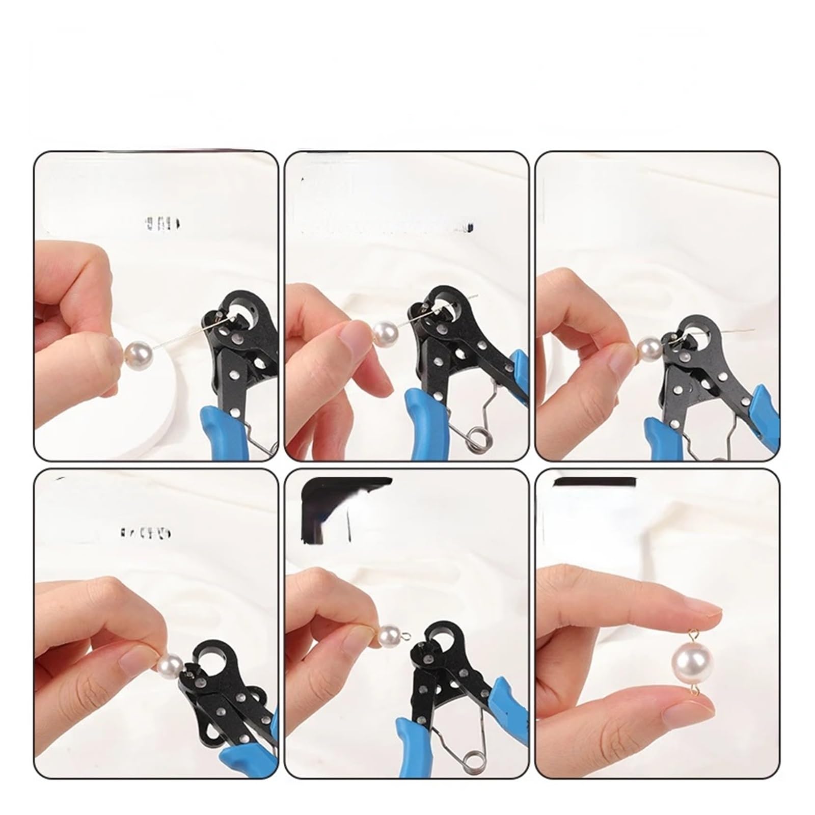 Juego de alicates para joyería Kit de alicates for enrollar alambre, for hacer alfileres ojo, for doblar y aretes, juego for anillos salto 1,5 mm, 2,25 3,0(3.0mm)