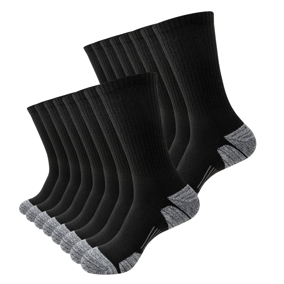JOYNÉE Mens Athletic Crew Socks