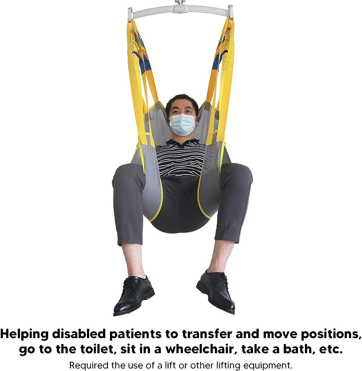 Sling Toilette Sollevatore paziente Attrezzatura Medica per Ascensore Handicapp bariatrico Comodo Ascensore Imbracatura Cintura Medica di trasferimento Large