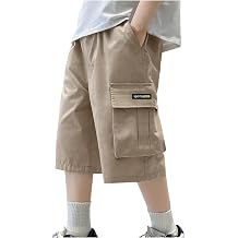 Wide Leg Cargo Shorts for Boys Summer Lightweight Outdoor Casual Shorts Outerwear Shorts with Multi Pockets