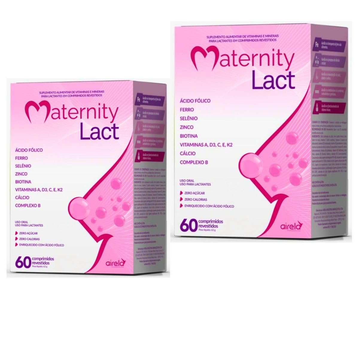 Maternity Lact 60cp Vitamina Gravidas Gestantes Lactantes Completa Kit 2 em promoção! Veja a oferta e mais achadinhos de Vitaminas & Suplementos 2 Hoje é o melhor dia para comprar Maternity Lact 60cp Vitamina Gravidas Gestantes Lactantes Completa Kit 2 com aquele preço maroto! Promoção! Aproveite a oferta! 2