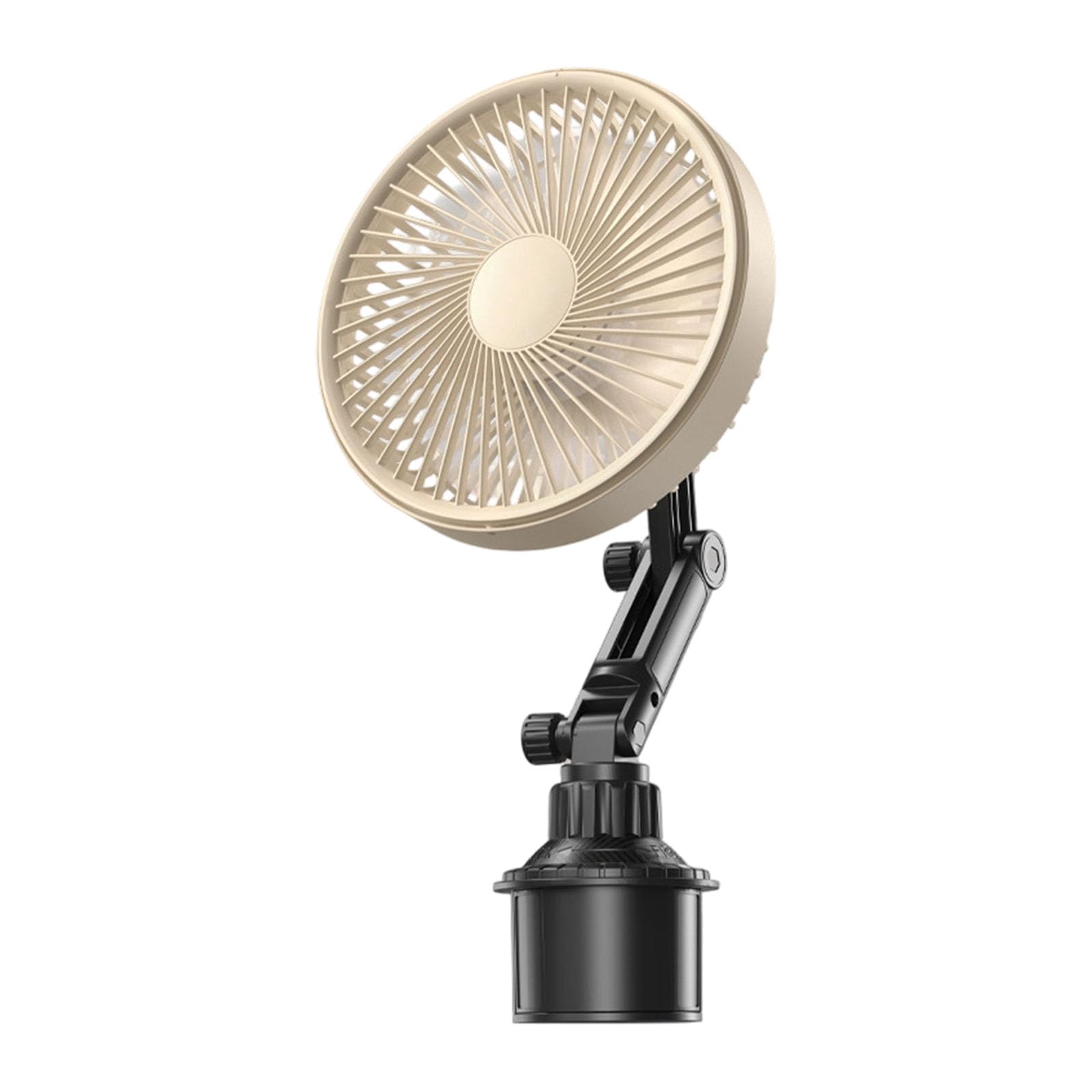 Uqezagpa Cooling Device Powerful Car Cup Fan with USB Plug-in and Secure Finger Guard Cooling Cup Owner Fan Texture Owner