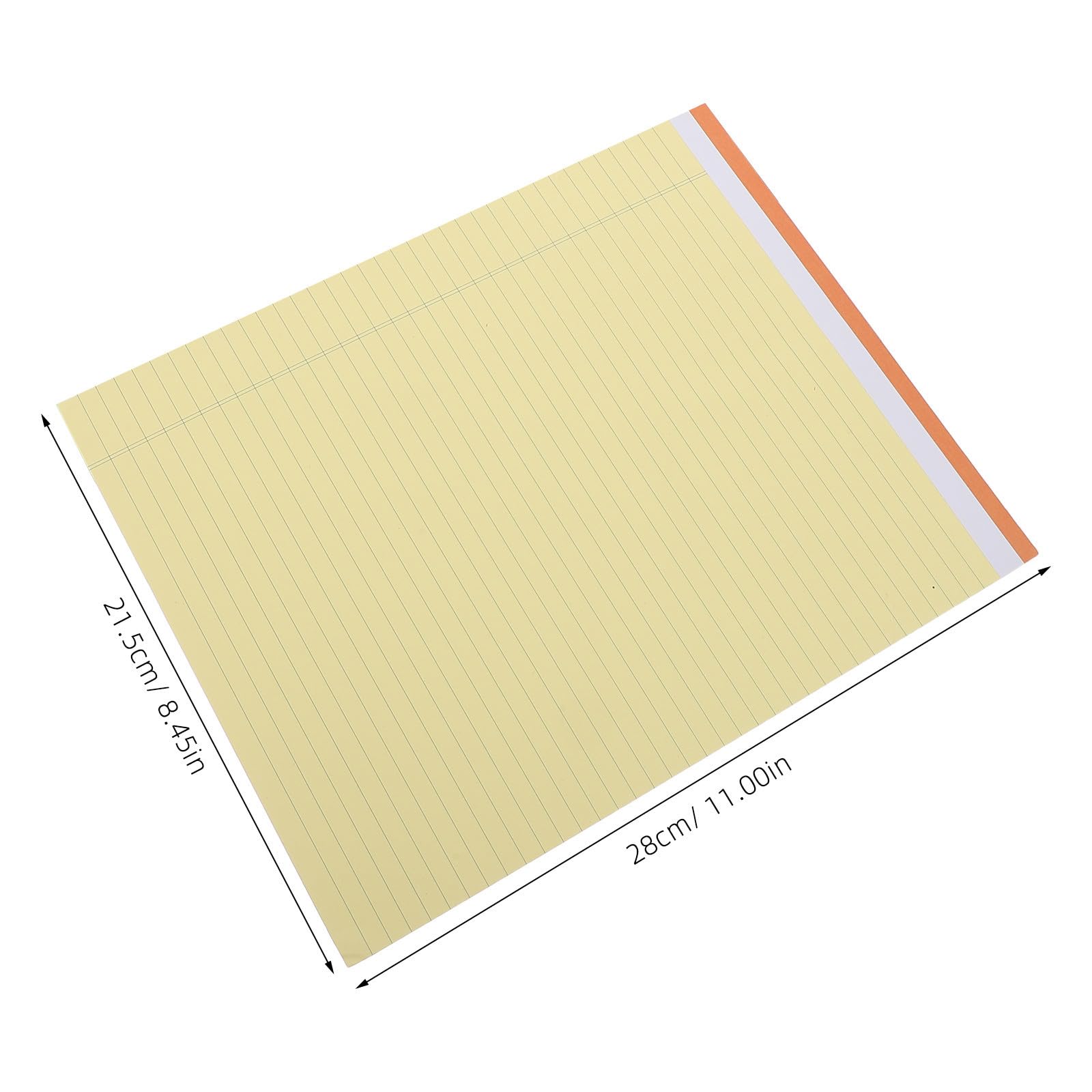 8 Pièces Carnet de Notes de Bureau à Feuilles Détachables en Papier Perforé, Pages Lignées Format College, pour Bureau et Ordinateur