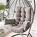 Wiszące krzesło huśtawka poduszki siedziska, rattanowe jajko hamak poduszki na krzesła, ogród taras kosz wiszący fotel hamak poduszka szary