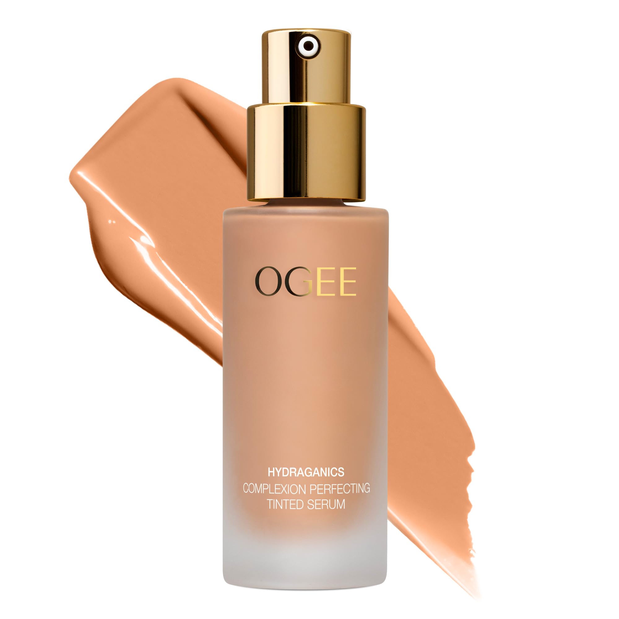 OgeeComplexion Perfecting Liquid Foundation - Lightweight Tinted Moisturizer For Face (Gingko 5.00N - Medium Tan, Neutral Undertones) - with Vitamin C & Jojoba Oil - Certified Organic & Made in USA