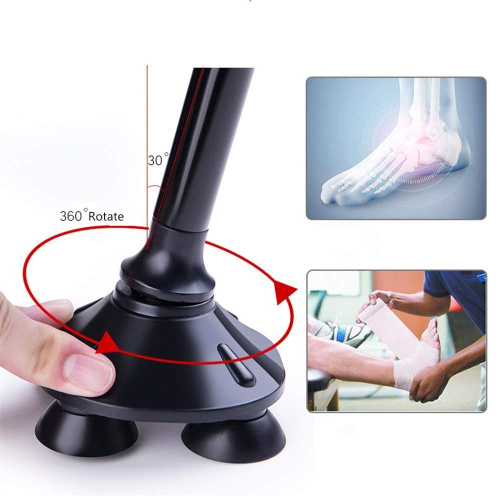 Bastón Plegable telescópico Plegable - Ayudas para Caminar de Aluminio con luz LED - Ligero, Moderno, bastón de Viaje, fácil de Plegar con Alarma para Personas Mayores - para Hombres, Mujeres,