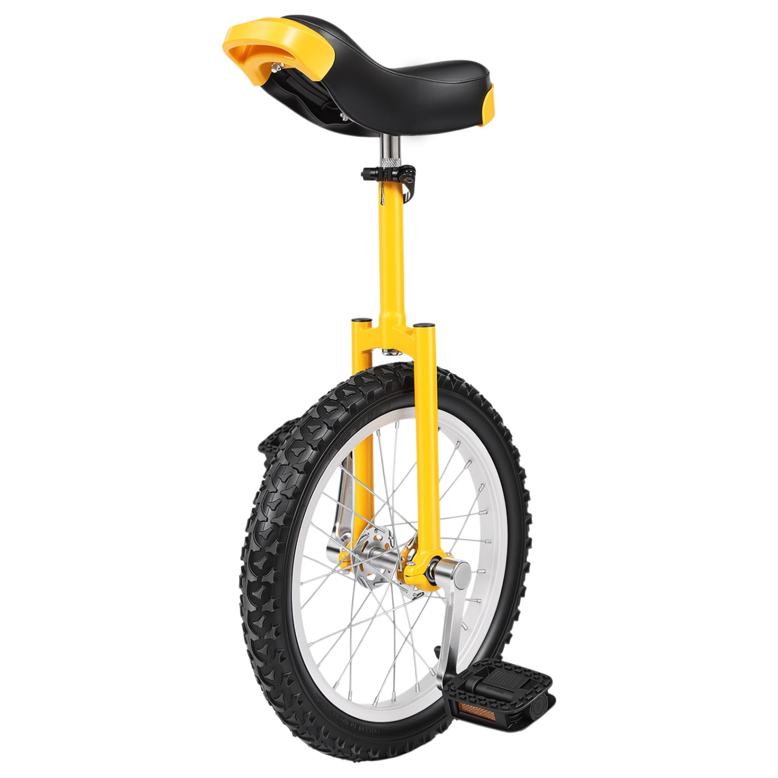 Monociclo da 16 pollici, telaio monociclo regolabile in altezza, reggisella zigrinato di alta qualità, monociclo per persone da 1,2 a 1,55 m, One Wheel per bambini e adulti, unisex