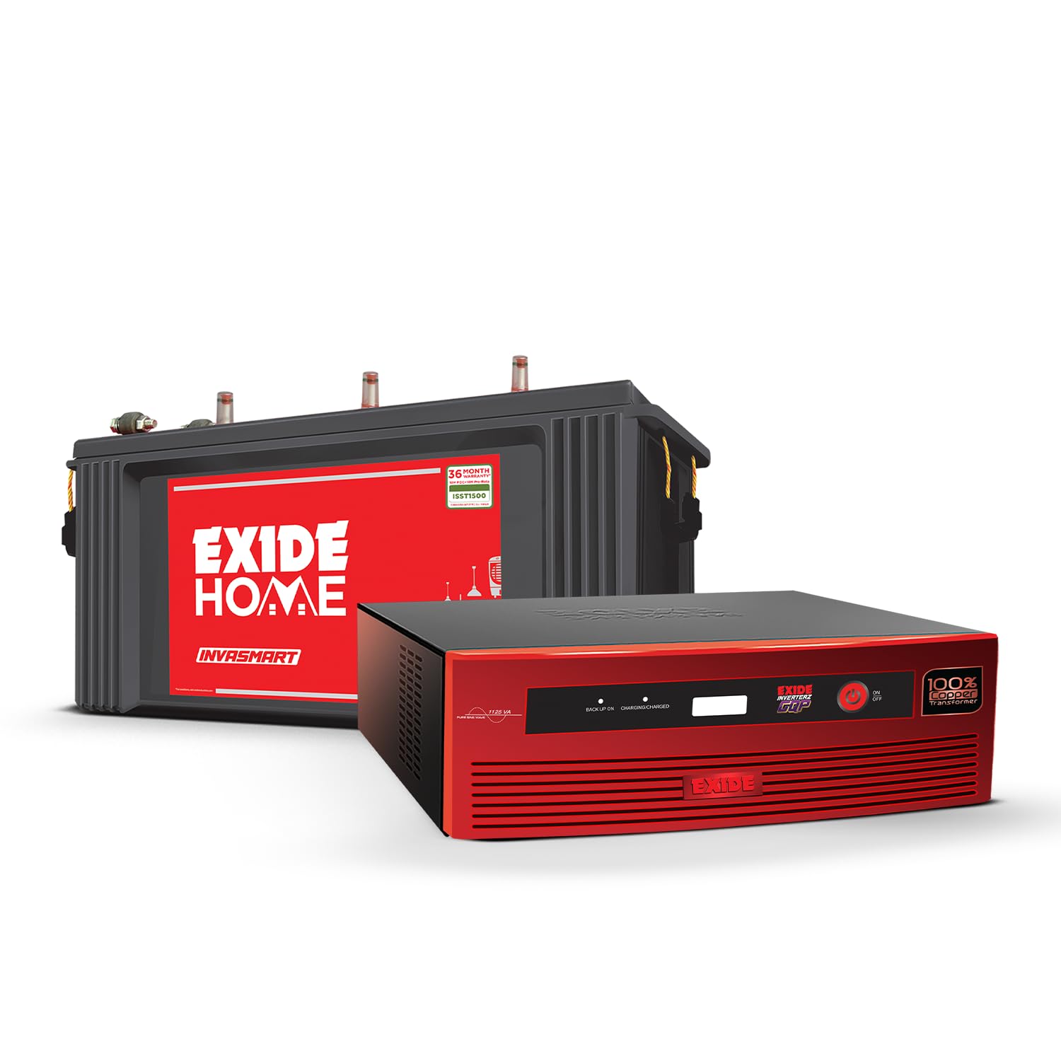 Exide Inverter & Battery Combo for Home, Office & Small Shops – GQP12V900 (900VA/12V) Pure Sine Wave Inverter + INVASMART ISST1500 150Ah Short Tubular Battery | 42M Inverter & 36M Battery Warranty-image-34