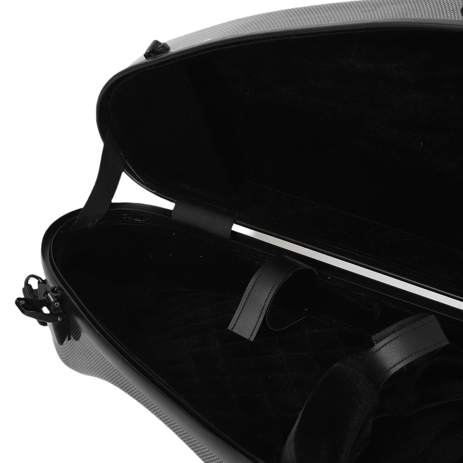 Tangxi Custodia per Violino Portatile 4/4 in Fibra di Carbonio, Custodia per Zaino Leggera con Serratura per Violino a Grandezza Naturale