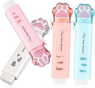 JEWEDECO 4 Peças Borrachas Para Borrachas Borracha Retrátil Em Massa Borrachas Fofas Kawaii Borrachas Em Massa Kawaii Borrachas Divertidas Borrachas Grandes Borrachas Pequenas Borrachas