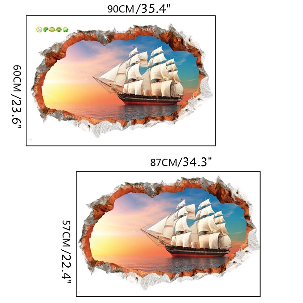 CCYKXA Amovibles Briser Le Mur Autocollant Vinyle Stickers Muraux/Mur