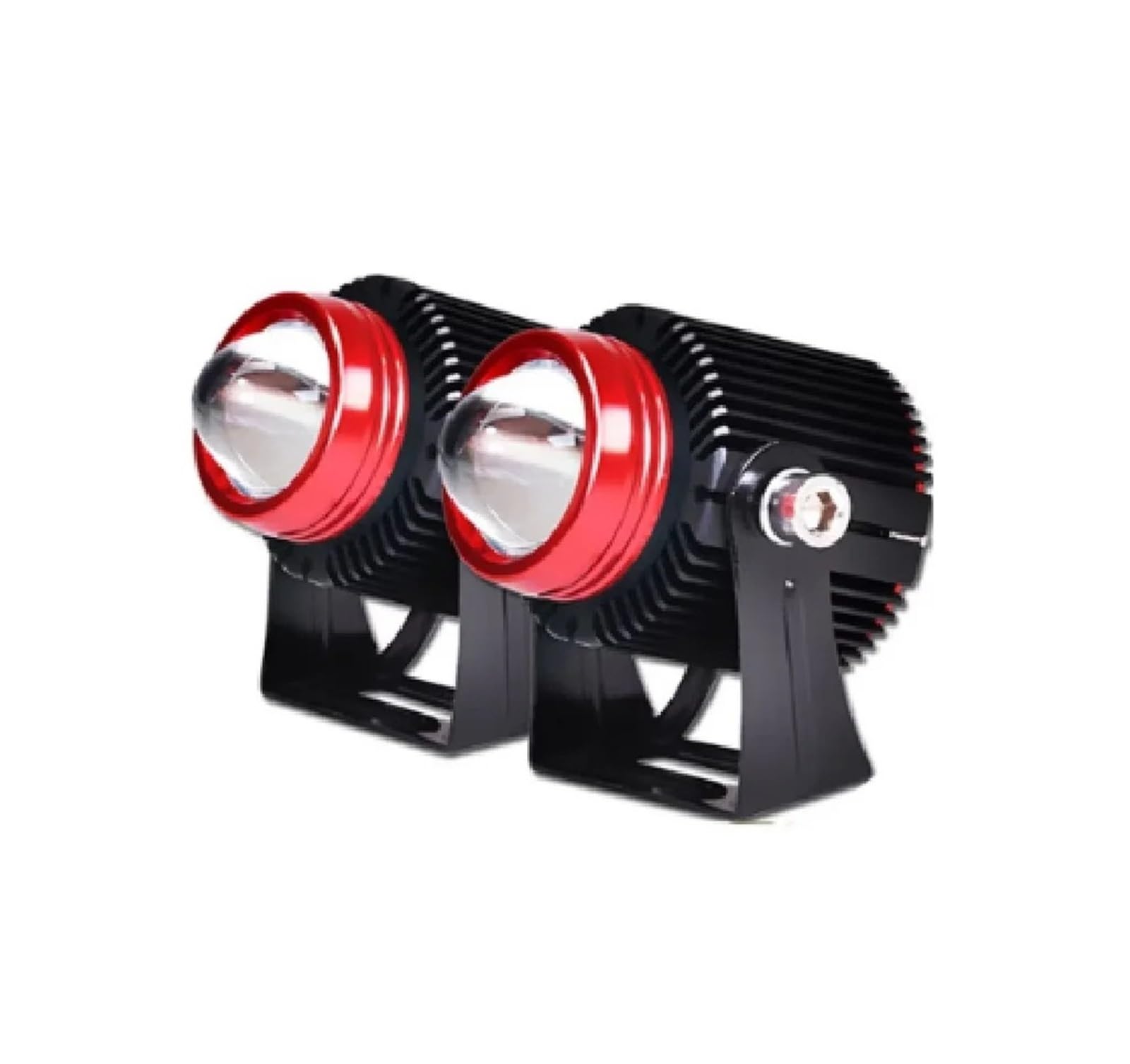 fendinebbia faretti Luce di guida per moto Faretto con lente LED bicolore Faro ausiliario laser Accessori per moto fuoristrada