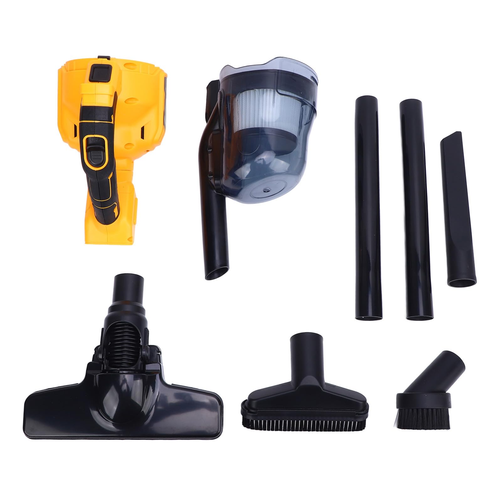 SEAFRONT Aspiradora de Mano Inalámbrica con Varilla, Potente Filtro Lavable de Succión de 100AW, Limpieza Silenciosa para Alfombras, Suelos Duros, Pelo de Mascotas, Muebles de Coche