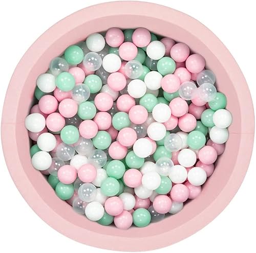 LA FEIER Pelotas de espuma de lujo, para niños, piscina, parque infantil, bola redonda suave, juguete de juego para bebés y niños, 200 bolas