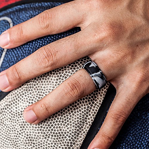 image for ThunderFit Silicone Men’s Wedding Rings, 10mm Wide 2.5mm Thick Rubbe