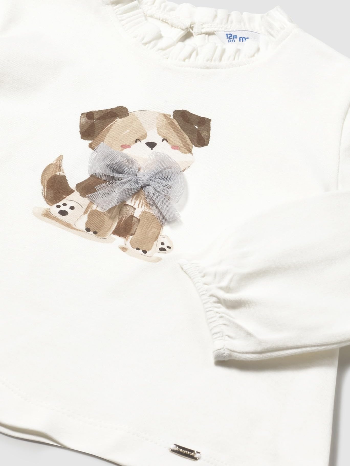 Mayoral Camiseta m/l Vestir para bebé niña Nata
