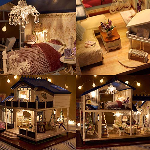 Cuteefun Miniature Casa delle Bambole Musica e