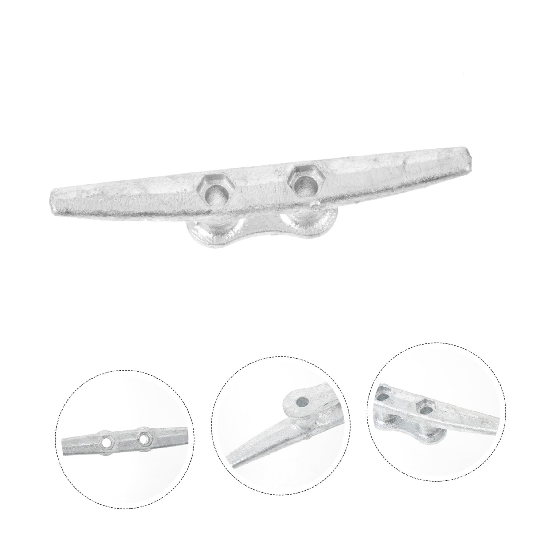 SUPVOX Boat Cleat Metal Cleat for Flagpole Dock and Boat Accessories Cleat for Secure Rope Fastening for Awnings Trailers and Home Decor