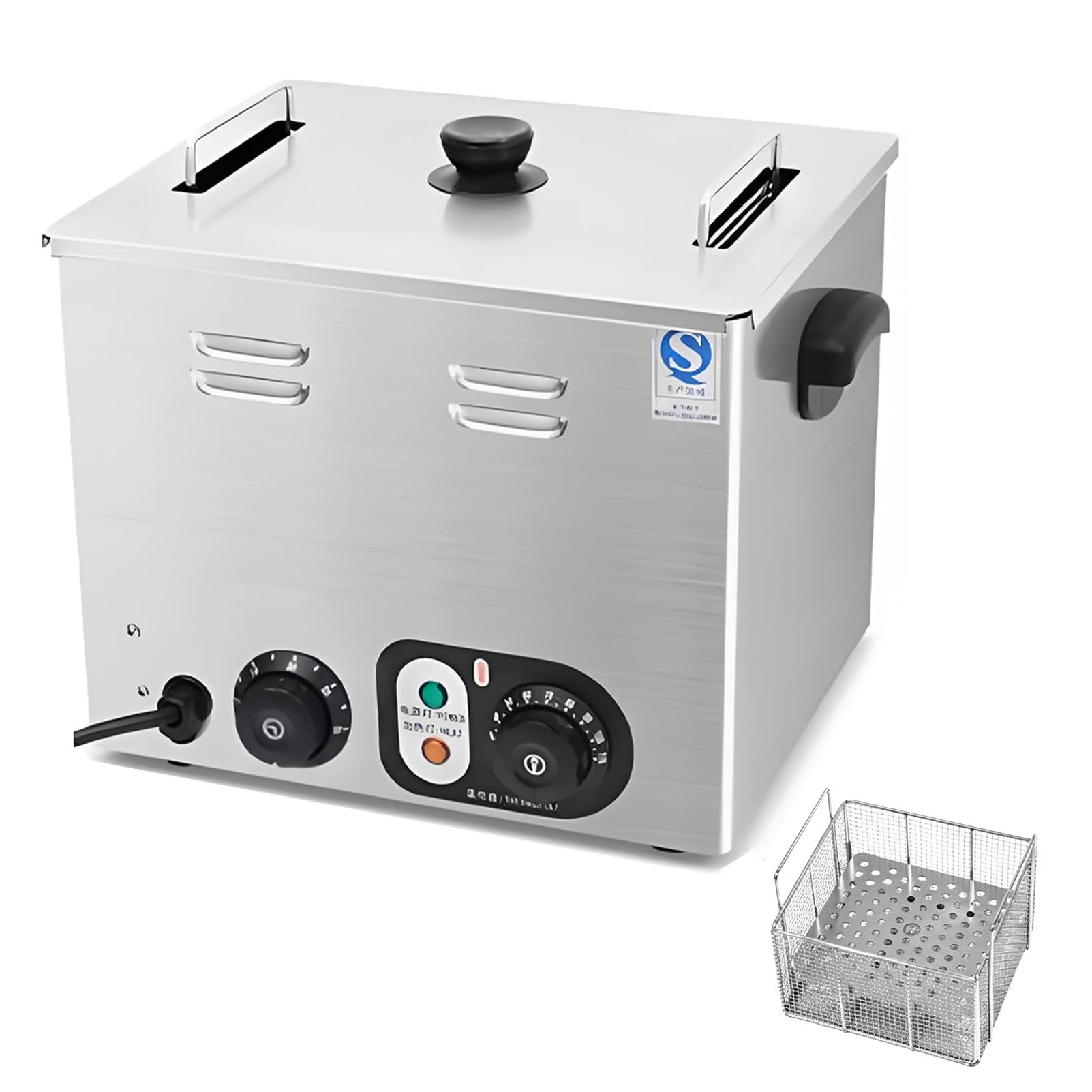 XNZJHPP Stainless Steel Egg Boiler Machine for 45-60 Eggs, Commercial Egg Cooker with Timer & Auto Shut-Off, Perfect for Soft-Boiled & Tea Eggs, Restaurant Quality (Timing Withgrid)