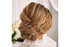 Celestial Starry Night Hair Vine: A Luminous Headpiece for Enchanting Occasions