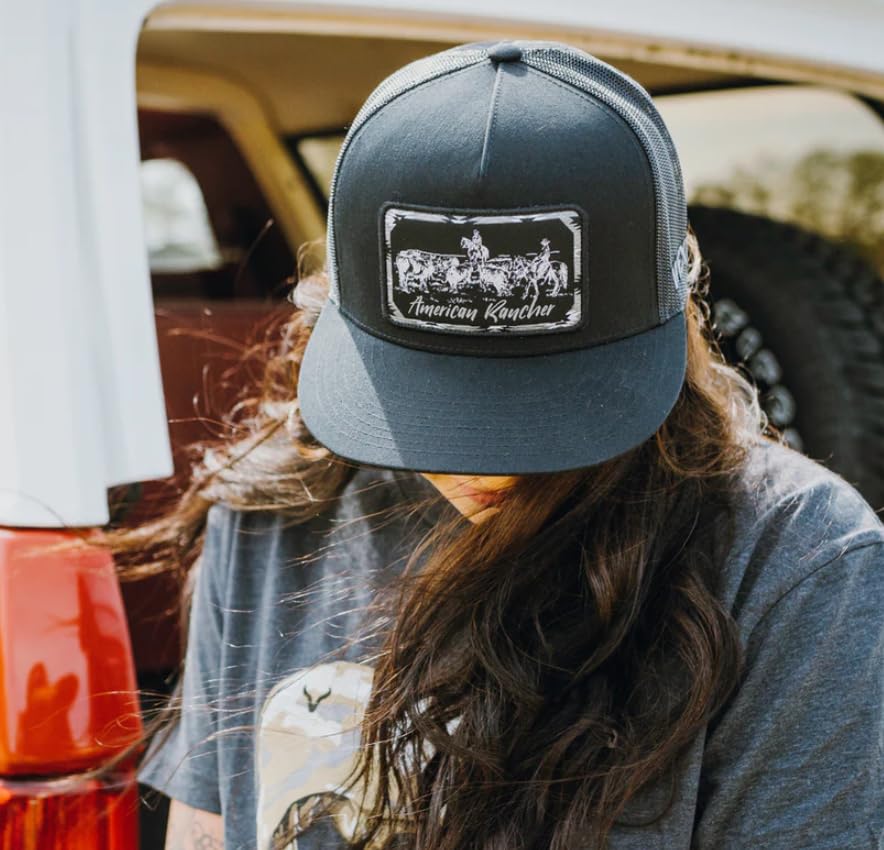 Image of Vexil American Rancher Adjustable Snapback Western Lifestyle Rodeo Southwest Inspired Meshback Hat