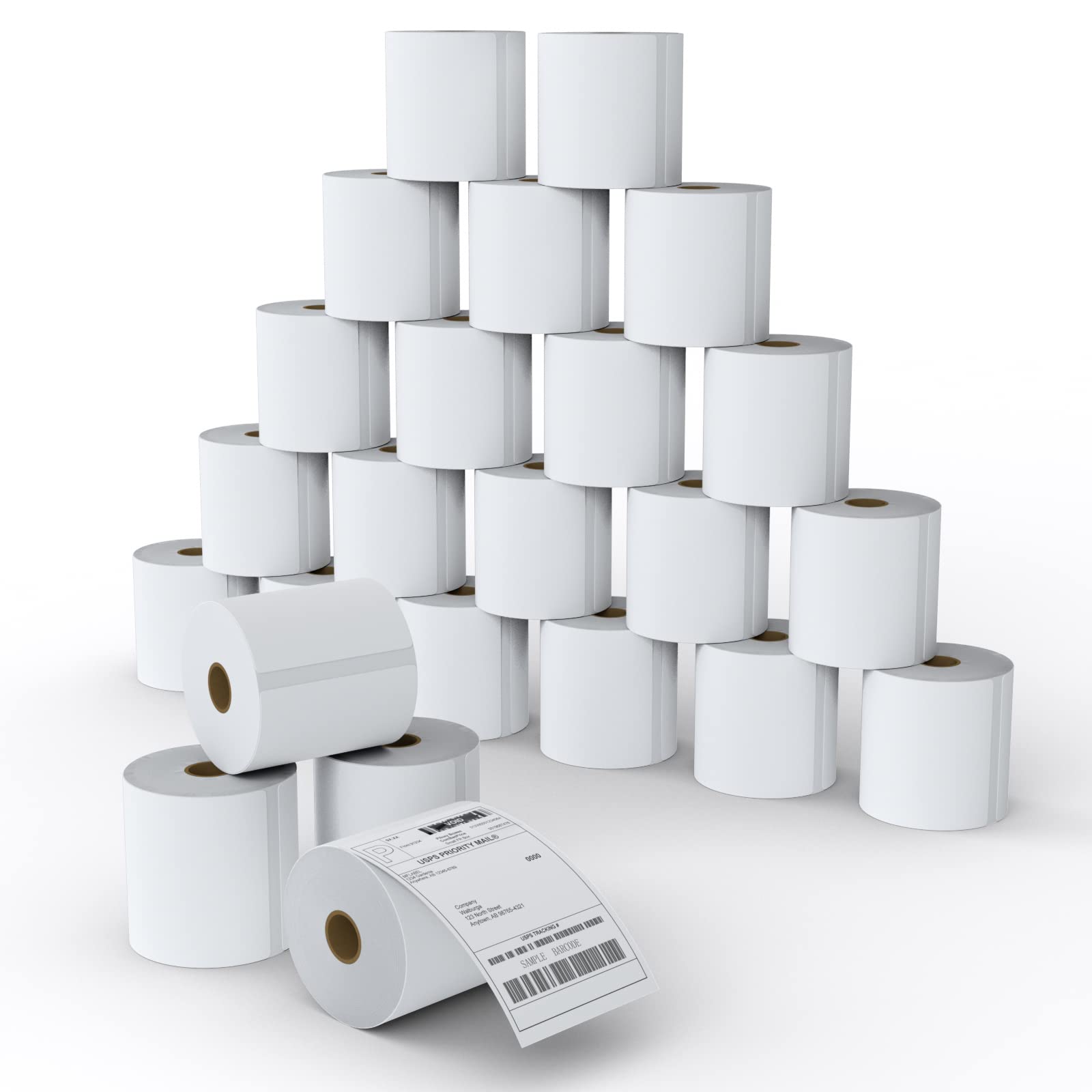 MFLABEL 4x6 Direct Thermal Shipping Labels - 24 Rolls of 450 Labels/Roll, Compatible with Zebra 2844/ZP450/ZP500/ZP505, USPS/FedEx/UPS/Amazon Shipping, Smudge-Resistant & Permanent Adhesive 450 Labels/ Roll 24