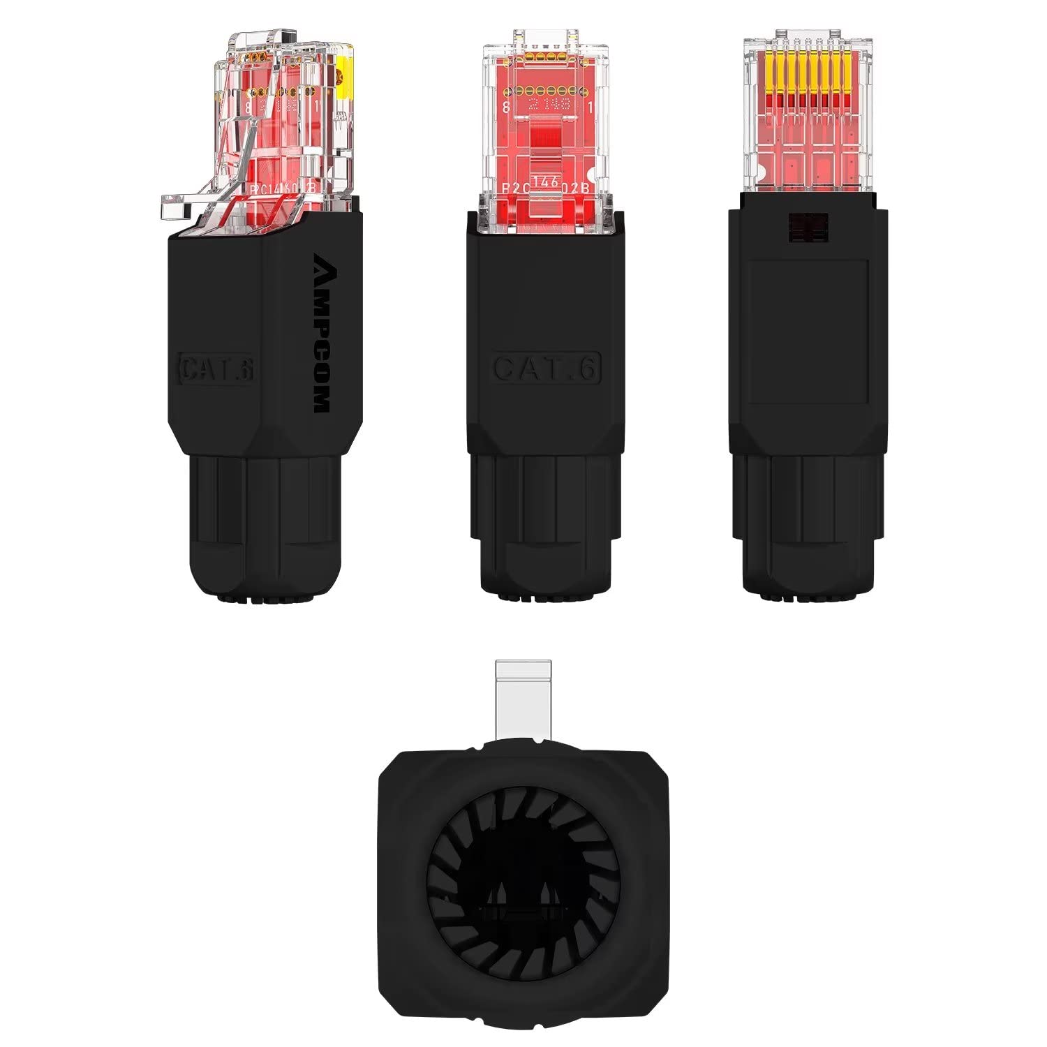 AMP　LANケーブルコネクタ　圧着工具　 中古　　2個セット