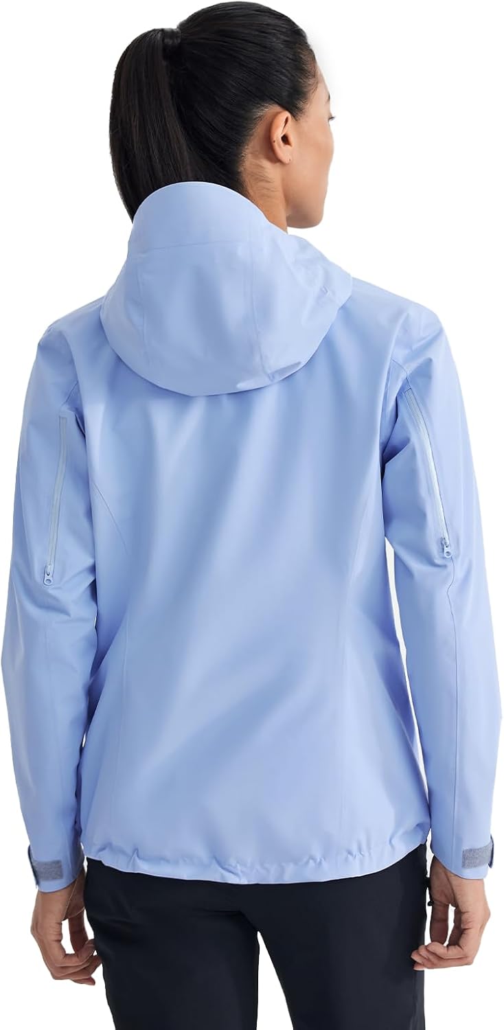 KAILAS Women's Raincoat Outdoor Hardshell Jacket Packable Lightweight Waterproof Hooded Jacket Hiking Travel