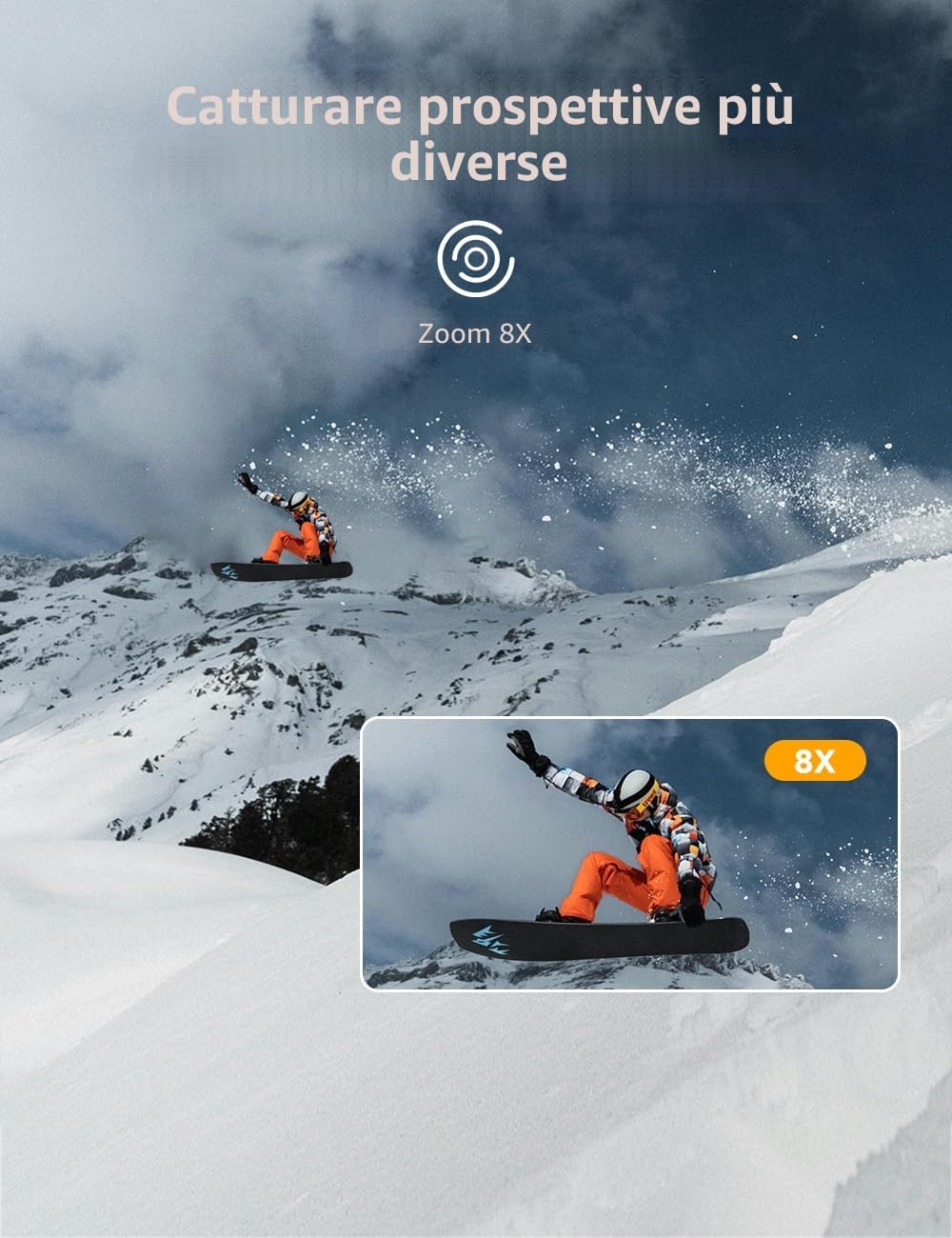 Apexcam 4K 60FPS EIS Action Cam 64MP Con Scheda di Memoria 64GB WiFi Sports Camera Ultra HD Telecamera subacquea 40M 2.4G Telecomando Time Lapse 2x1350mAh Batterie