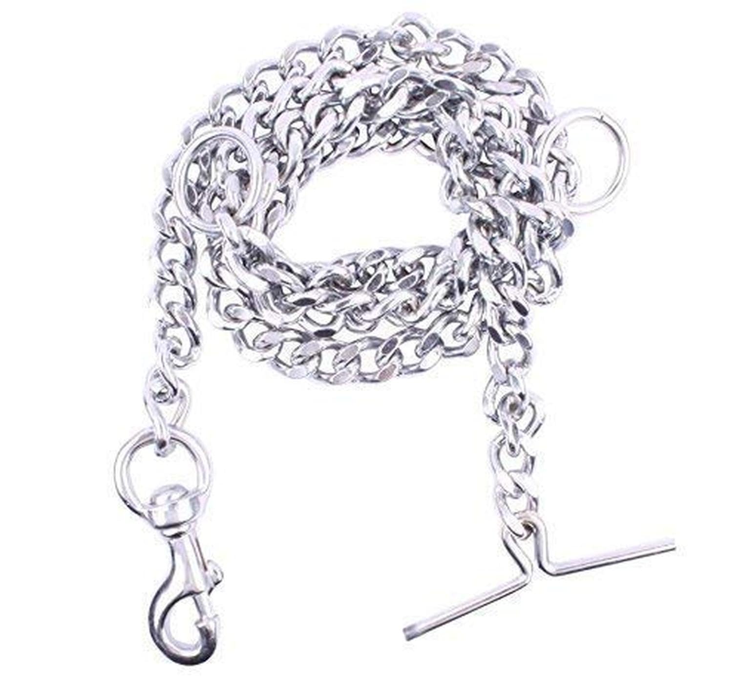 RvPaws Dog Chain Silver Grind 60 Inch, Pet Chain Leash Heavy Duty Chain with Heavy Hook Swivel (X-Large Dogs, No-6) (B0BK3T6K8B) Amazon Price History, Amazon Price Tracker